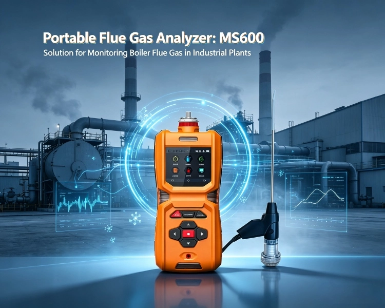 Solusi kanggo Ngawasi Boiler Flue Gas ing Pabrik Industri | MS600-FG | CO lan O₂ Dual-Data-Driven Combustion Optimization